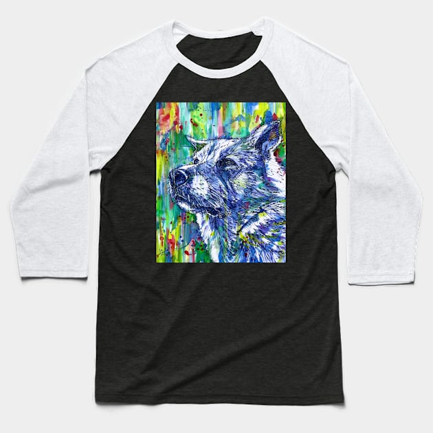 THE GOOD DOG Baseball T-Shirt by lautir